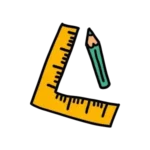 een meetlat en een potlood om tools mee te bouwen